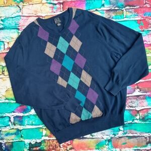 Jos. A Bank Executive Collection Argyle Sweater size XL